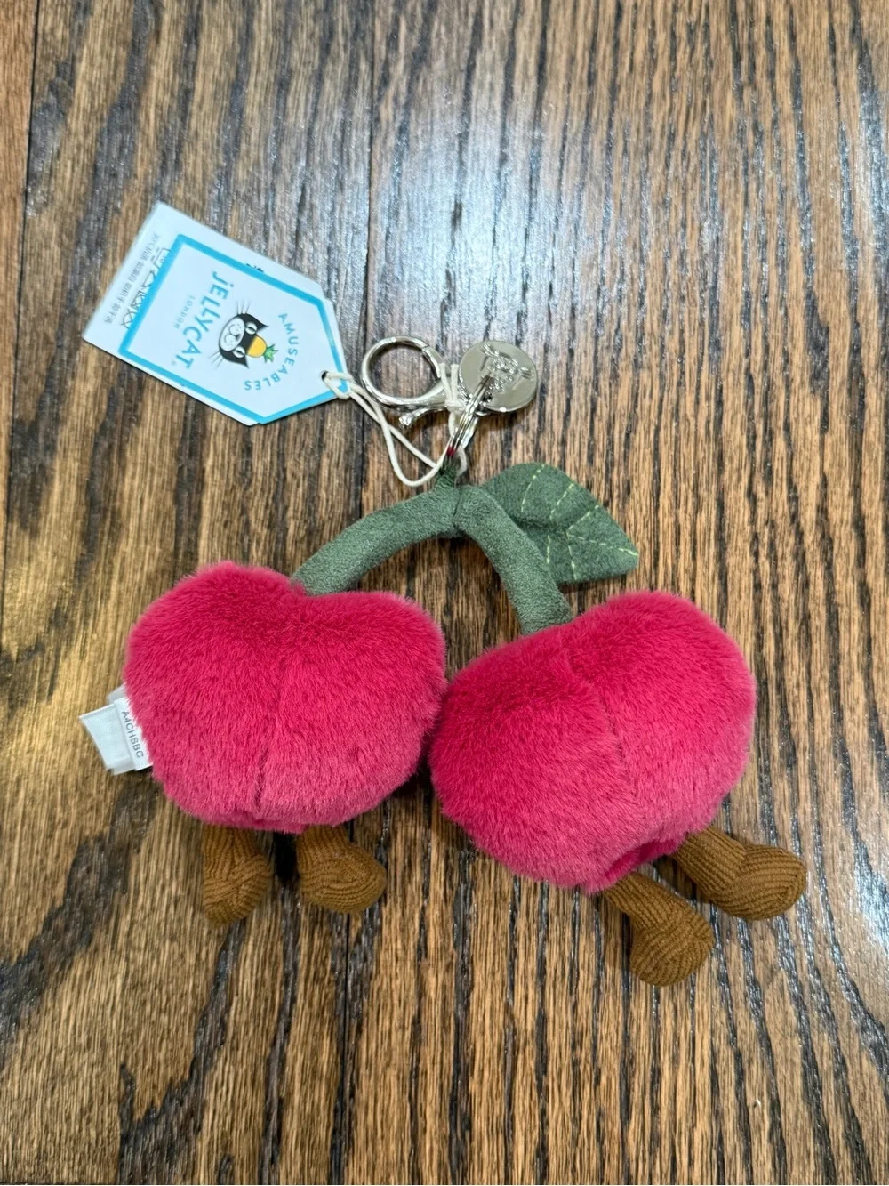 🍒 Jellycat Amuseables Cherries Bag Charm 🍒 - Picture 3 of 5
